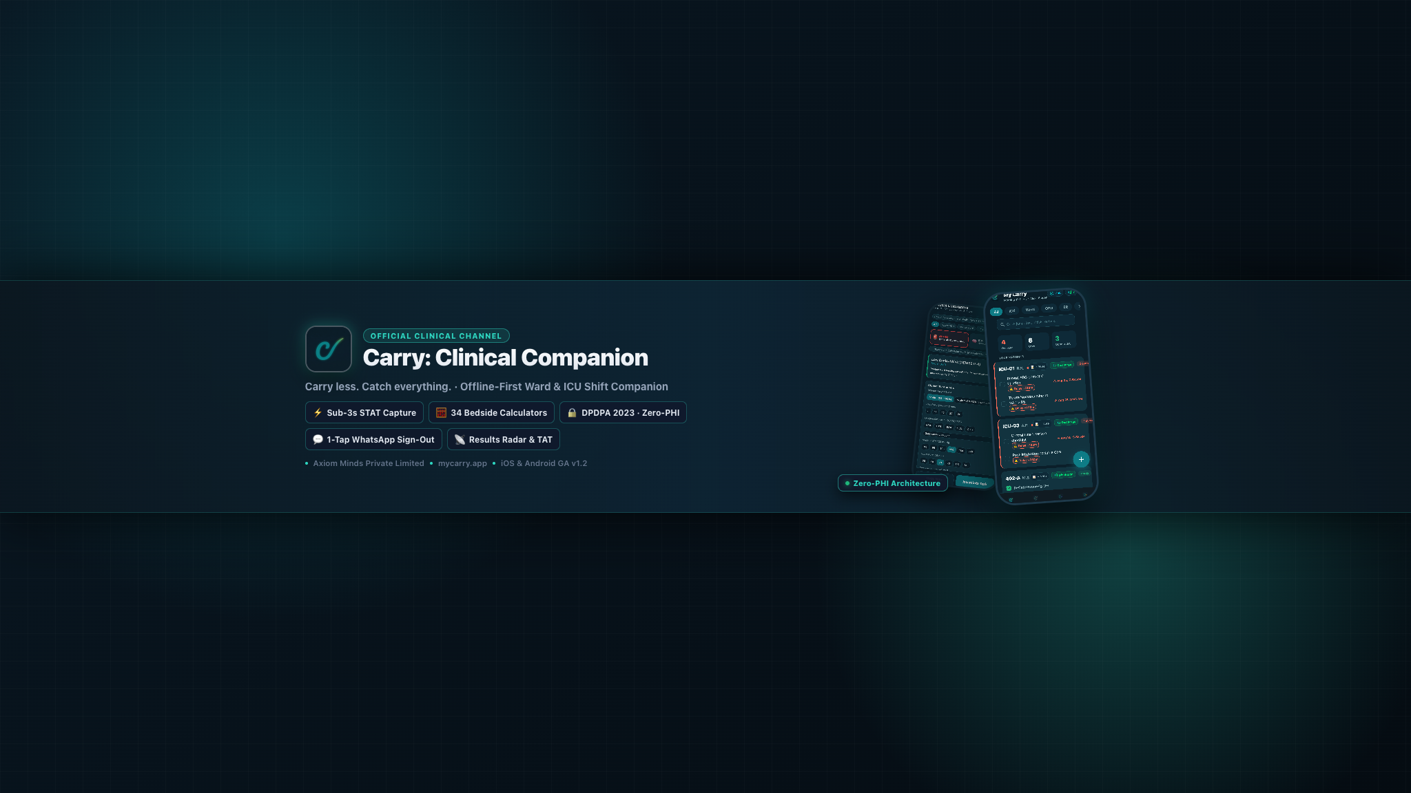 YouTube Channel Master Banner - Carry: Clinical Companion